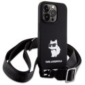 Karl Lagerfeld KLHCP15XSCBSCNK iPhone 15 Pro Max 6.7" hardcase czarny/black Crossbody Silicone Choupette