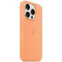 Etui Apple MT1W3ZM/A iPhone 15 Pro Max 6.7" MagSafe pomarańczowy/orange sorbet Silicone Case