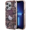 Hello Kitty HKHCP13LHDGPTP iPhone 13 Pro / 13 6.1" różowy/pink hardcase IML Tags Graffiti