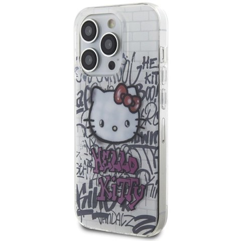 Hello Kitty HKHCP13XHDGPHT iPhone 13 Pro Max 6.7" biały/white hardcase IML Kitty On Bricks Graffiti
