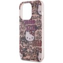 Hello Kitty HKHCP13LHDGPTP iPhone 13 Pro / 13 6.1" różowy/pink hardcase IML Tags Graffiti