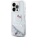 Hello Kitty HKHCP13LLIKHET iPhone 13 Pro / 13 6.1" srebrny/silver hardcase Liquid Glitter Charms Kitty Head