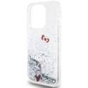 Hello Kitty HKHCP14XLIKHET iPhone 14 Pro Max 6.7" srebrny/silver hardcase Liquid Glitter Charms Kitty Head