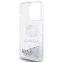 Hello Kitty HKHCP14XLIKHET iPhone 14 Pro Max 6.7" srebrny/silver hardcase Liquid Glitter Charms Kitty Head