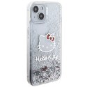 Hello Kitty HKHCP14SLIKHET iPhone 14 6.1" srebrny/silver hardcase Liquid Glitter Charms Kitty Head