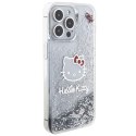 Hello Kitty HKHCP15XLIKHET iPhone 15 Pro Max 6.7" srebrny/silver hardcase Liquid Glitter Charms Kitty Head