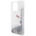 Hello Kitty HKHCP15XLIKHET iPhone 15 Pro Max 6.7" srebrny/silver hardcase Liquid Glitter Charms Kitty Head