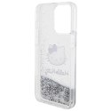 Hello Kitty HKHCP15XLIKHET iPhone 15 Pro Max 6.7" srebrny/silver hardcase Liquid Glitter Charms Kitty Head