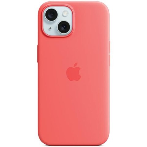 Etui Apple MT0V3ZM/A iPhone 15 6.1" MagSafe różowy/guava Silicone Case