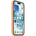 Etui Apple MT0W3ZM/A iPhone 15 6.1" MagSafe pomarańczowy/orange sorbet Silicone Case