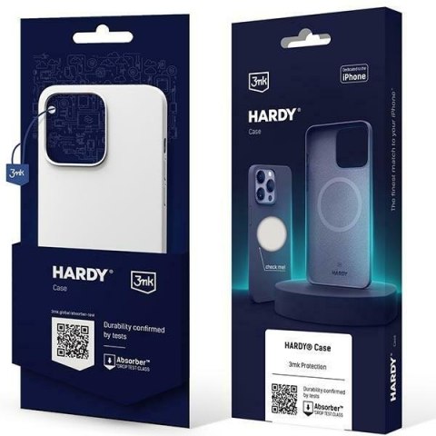 3MK Hardy Case iPhone 15 Pro 6.1" srebrno-biały/silver-white MagSafe