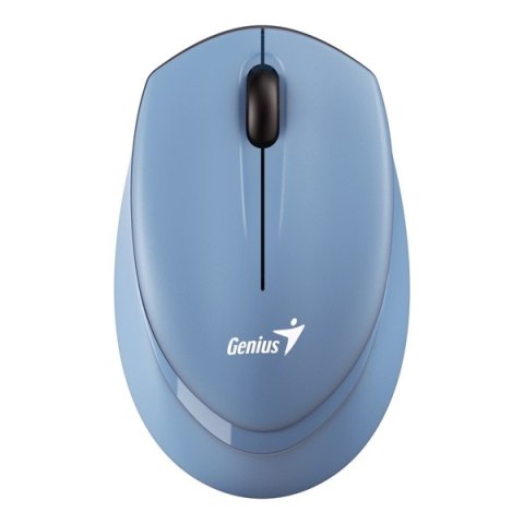 Genius Mysz NX-7009, 1200DPI, 2.4 [GHz], optyczna, 3kl., bezprzewodowa, niebieska, 1 szt AA, Blue-Eye sensor, symetryczna