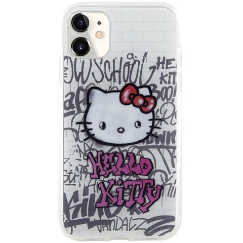 Hello Kitty HKHCN61HDGPHT iPhone 11 / Xr 6.1" biały/white hardcase IML Kitty On Bricks Graffiti