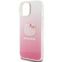 Hello Kitty HKHCP15SHDGKEP iPhone 15 6.1 różowy/pink hardcase IML Gradient Electrop Kitty Head