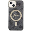 Guess GUHMP14SH4STK iPhone 14 6.1" czarny/black hardcase 4G MagSafe