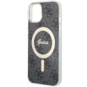 Guess GUHMP14SH4STK iPhone 14 6.1" czarny/black hardcase 4G MagSafe