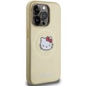 Hello Kitty HKHMP13LPGHCKD iPhone 13 Pro / 13 6.1" złoty/gold hardcase Leather Kitty Head MagSafe