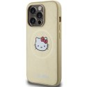 Hello Kitty HKHMP14LPGHCKD iPhone 14 Pro 6.1" złoty/gold hardcase Leather Kitty Head MagSafe