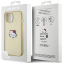 Hello Kitty HKHMP15SPGHCKD iPhone 15 6.1" złoty/gold hardcase Leather Kitty Head MagSafe