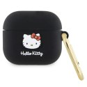 Hello Kitty HKA33DKHSK Airpods 3 cover czarny/black Silicone 3D Kitty Head