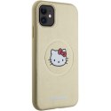 Hello Kitty HKHMN61PGHCKD iPhone 11 / Xr 6.1" złoty/gold hardcase Leather Kitty Head MagSafe