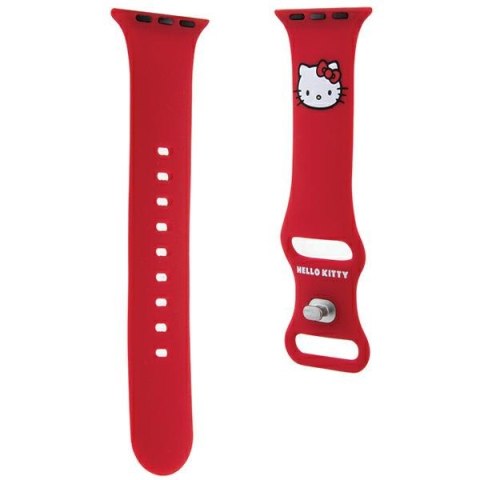 Hello Kitty Pasek HKAWMSCHBLR Apple Watch 38/40/41mm czerwony/red strap Silicone Kitty Head