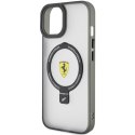 Ferrari FEHMP15SUSCAK iPhone 15 6.1" czarny/black hardcase Ring Stand 2023 Collection MagSafe