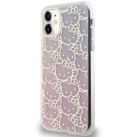 Hello Kitty HKHCN61HCHPEP iPhone 11 / Xr 6.1" różowy/pink hardcase IML Gradient Electrop Crowded Kitty Head