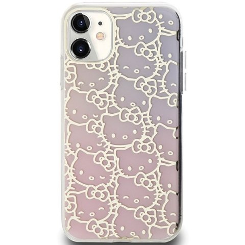 Hello Kitty HKHCN61HCHPEP iPhone 11 / Xr 6.1" różowy/pink hardcase IML Gradient Electrop Crowded Kitty Head