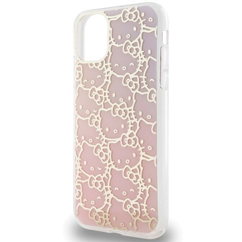 Hello Kitty HKHCN61HCHPEP iPhone 11 / Xr 6.1" różowy/pink hardcase IML Gradient Electrop Crowded Kitty Head