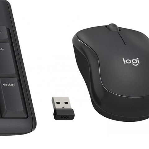 Logitech MK295, zestaw klawiatura z myszą optyczną bezprzewodową, AAA, CZ, multimedialny, 2.4 [GHz], bezprzewodowa, szara