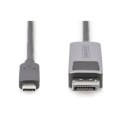 Kabel przejściowy Digitus USB-C - DisplayPort | Męski | 24-pinowy USB-C | Męski | Czarny | 20-pinowy DisplayPort | 2 m