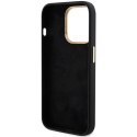 Guess GUHCP15LSMBSLK iPhone 15 Pro 6.1" czarny/black hardcase Silicone Script Metal Logo & Frame