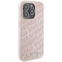 Karl Lagerfeld KLHCP15XPQKPMP iPhone 15 Pro Max 6.7" różowy/pink hardcase Quilted K Pattern