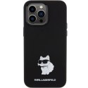 Karl Lagerfeld KLHCP15XSMHCNPK iPhone 15 Pro Max 6.7" czarny/black Silicone Choupette Metal Pin