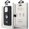 Karl Lagerfeld KLHCP15LGSACHPK iPhone 15 Pro 6.1" czarny/black hardcase Gripstand Saffiano Choupette Pins