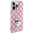 Karl Lagerfeld KLHCP15LHNCMKLP iPhone 15 Pro 6.1" różowy/pink hardcase Monogram Choupette