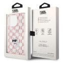 Karl Lagerfeld KLHCP15LHNCMKLP iPhone 15 Pro 6.1" różowy/pink hardcase Monogram Choupette