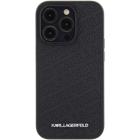 Karl Lagerfeld KLHCP15LPQKPMK iPhone 15 Pro 6.1" czarny/black hardcase Quilted K Pattern