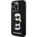 Karl Lagerfeld KLHCP15LSDHKCNK iPhone 15 Pro 6.1" czarny/black Silicone Karl&Choupette Head