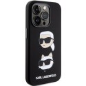 Karl Lagerfeld KLHCP15LSDHKCNK iPhone 15 Pro 6.1" czarny/black Silicone Karl&Choupette Head