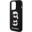 Karl Lagerfeld KLHCP15LSDHKCNK iPhone 15 Pro 6.1" czarny/black Silicone Karl&Choupette Head