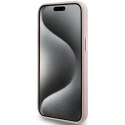 Karl Lagerfeld KLHCP15LSMHCNPP iPhone 15 Pro 6.1" różowy/pink Silicone Choupette Metal Pin