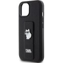 Karl Lagerfeld KLHCP15MGSACHPK iPhone 15 Plus 6.7" czarny/black hardcase Gripstand Saffiano Choupette Pins