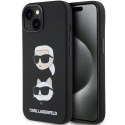 Karl Lagerfeld KLHCP15MSDHKCNK iPhone 15 Plus 6.7" czarny/black Silicone Karl&Choupette Head