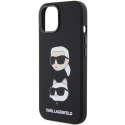 Karl Lagerfeld KLHCP15MSDHKCNK iPhone 15 Plus 6.7" czarny/black Silicone Karl&Choupette Head