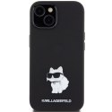 Karl Lagerfeld KLHCP15MSMHCNPK iPhone 15 Plus 6.7" czarny/black Silicone Choupette Metal Pin