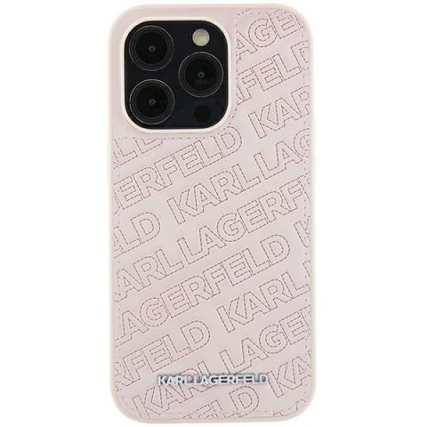 Karl Lagerfeld KLHCP15SPQKPMP iPhone 15 6.1" różowy/pink hardcase Quilted K Pattern