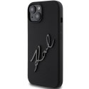 Karl Lagerfeld KLHCP15SSKSBMCK iPhone 15 6.1" czarny/black hardcase Silicone Karl Script