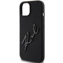 Karl Lagerfeld KLHCP15SSKSBMCK iPhone 15 6.1" czarny/black hardcase Silicone Karl Script